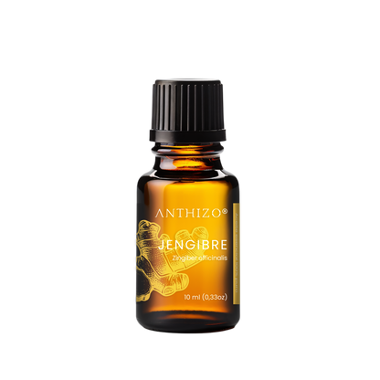 Aceite Esencial Jengibre (Zingiber officinalis), 100% Puro, Náuseas y Antiemético, ANTHIZO 10ml