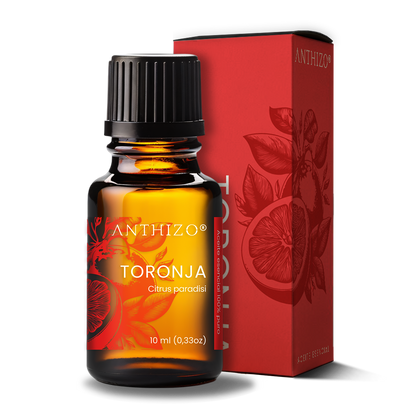 Aceite Esencial Toronja (Grapefruit) (Citrus paradisi), 100% Puro, Celulitis, Reafirmante y Drenaje Linfático, ANTHIZO 10ml