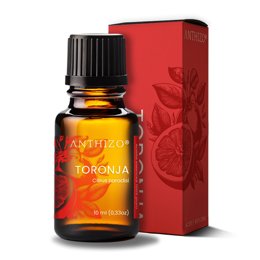 Aceite Esencial Toronja (Grapefruit) (Citrus paradisi), 100% Puro, Celulitis, Reafirmante y Drenaje Linfático, ANTHIZO 10ml