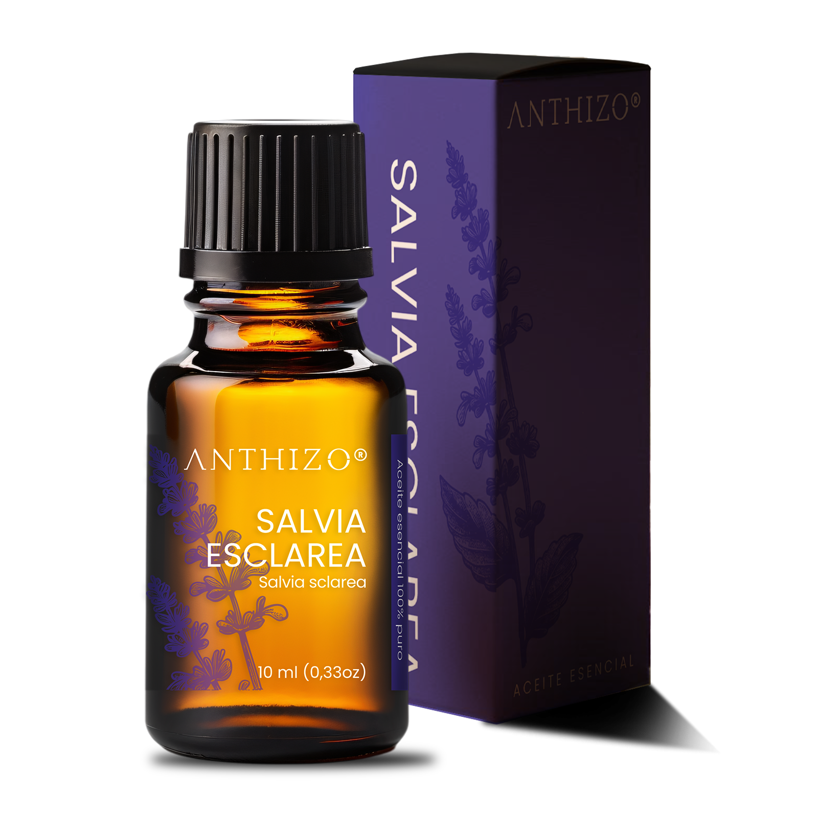 Aceite esencial Salvia Esclarea puro 10ml – Regulador hormonal | Anthizo