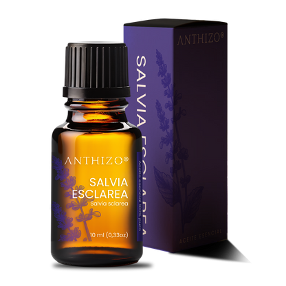 Aceite esencial Salvia Esclarea puro 10ml – Regulador hormonal | Anthizo
