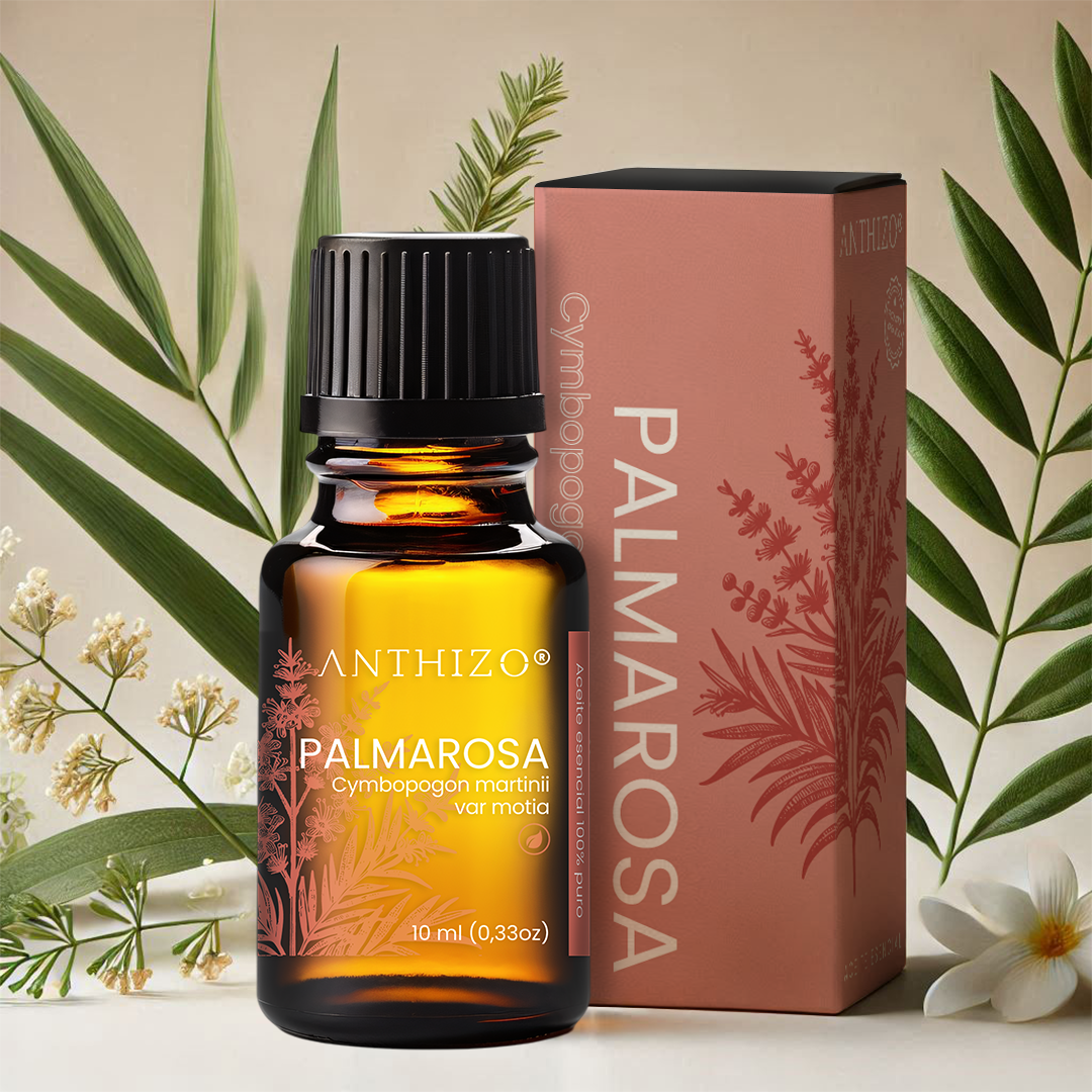 Aceite esencial Palmarosa orgánico beneficios y propiedades – Anthizo México