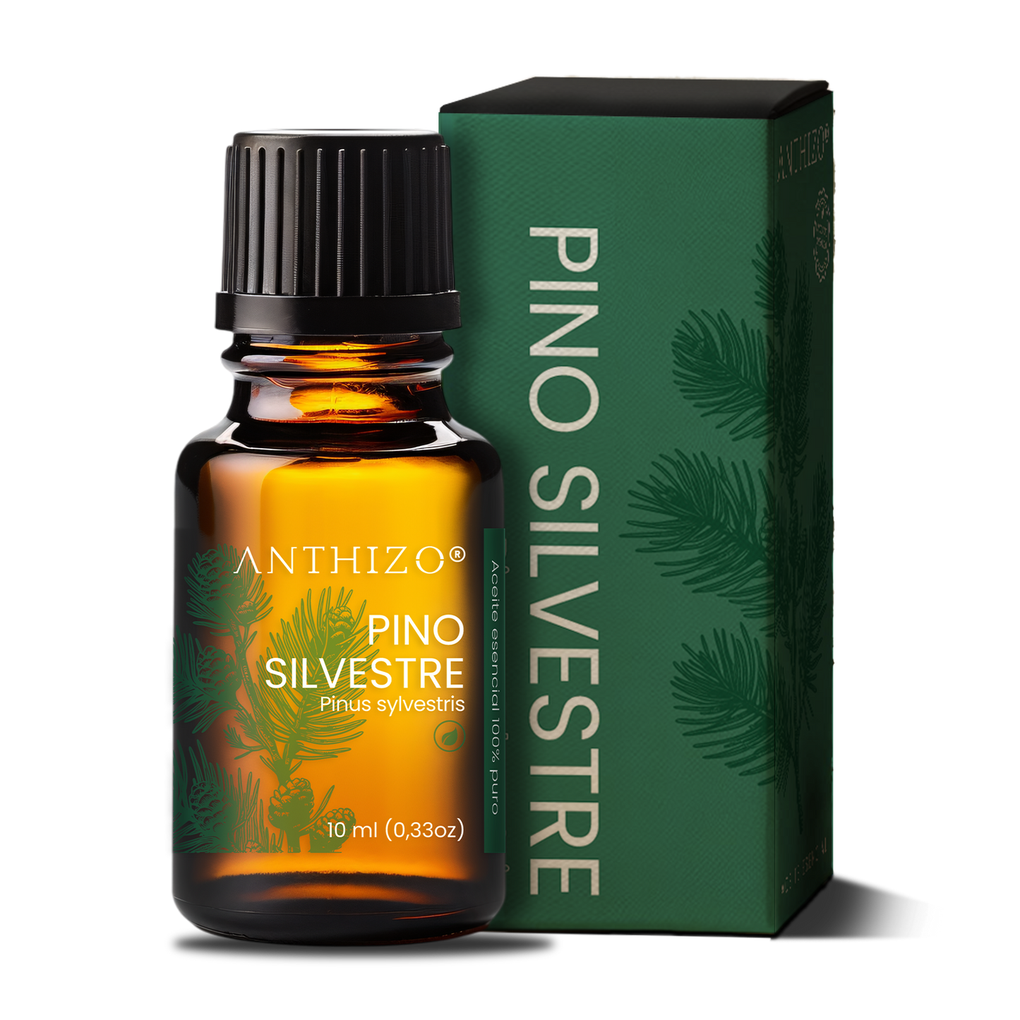 Aceite Esencial Pino Silvestre (Pinus sylvestris), ORGÁNICO, Purificante, Repelente y Bienestar Respiratorio, ANTHIZO 10ml