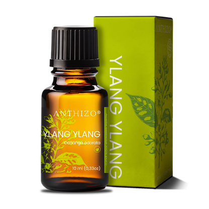Aceite Esencial Ylang Ylang (Cananga odorata), ORGÁNICO, Cabello Brillante, Sebo Capilar y Afrodisíaco, ANTHIZO 10ml