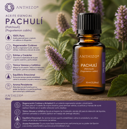 Aceite Esencial Pachulí (Patchouli) (Pogostemon cablin)