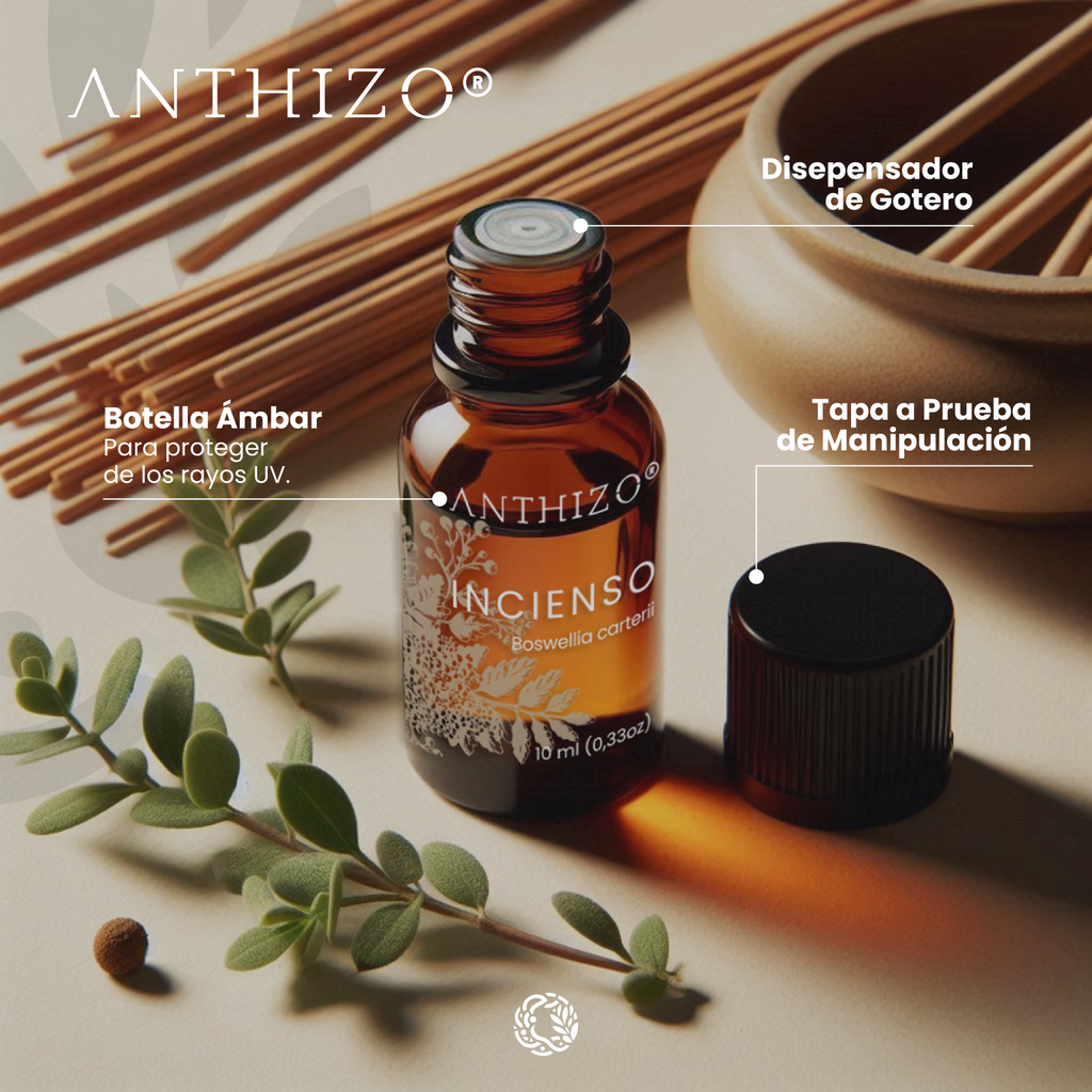 Aceite Esencial de Incienso (Boswellia carterii), 100% Puro, ANTHIZO