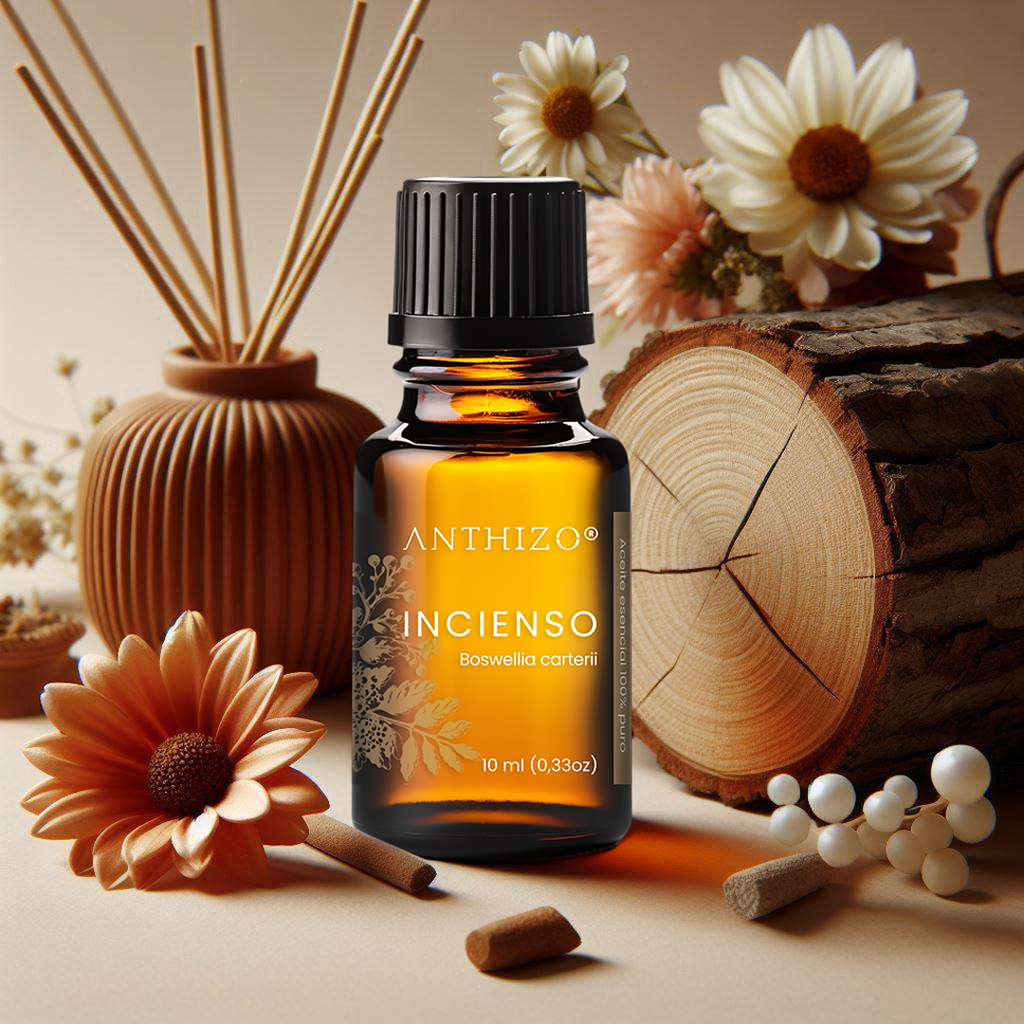 Aceite Esencial de Incienso (Boswellia carterii), 100% Puro, ANTHIZO