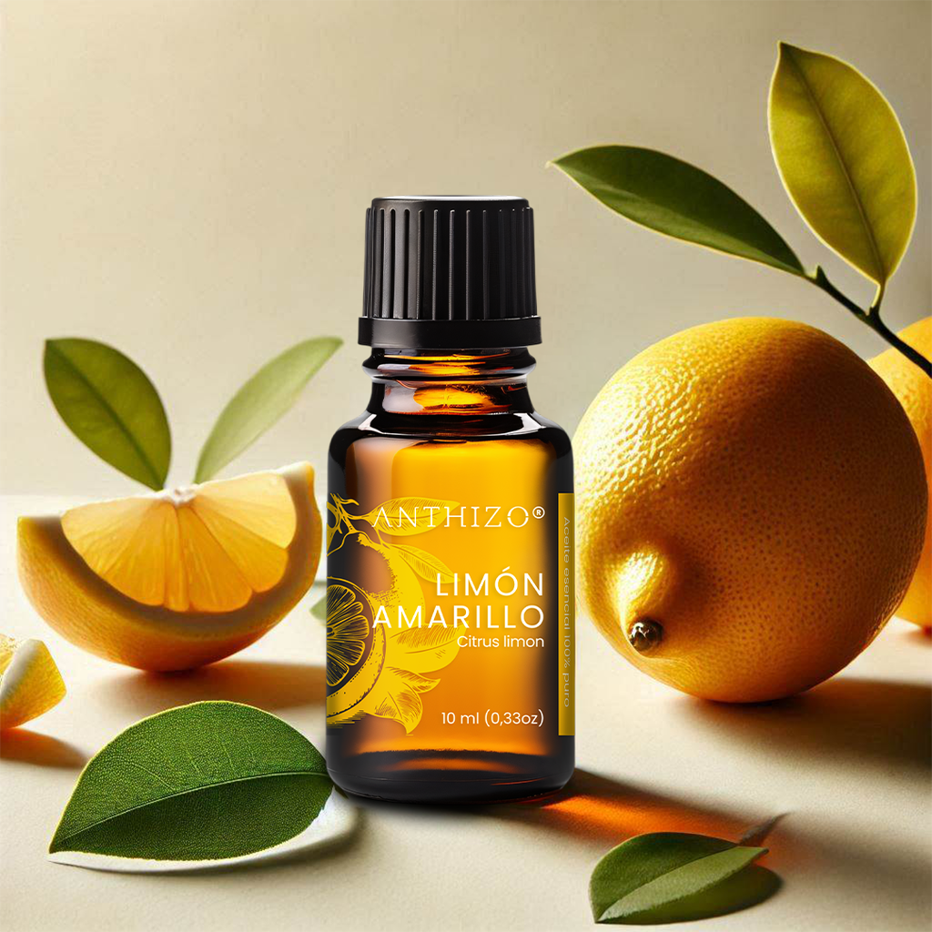 Aceite Esencial de Limón Amarillo, 100% Puro, ANTHIZO