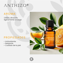 Aceite Esencial de Naranja Amarga (Citrus Aurantium Var Amara), 100% Puro, ANTHIZO