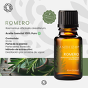 Aceite Esencial de Romero Orgánico (Rosmarinus Officinalis Cineoliferum), 100% Puro, ANTHIZO
