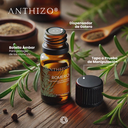 Aceite Esencial de Romero Orgánico (Rosmarinus Officinalis Cineoliferum), 100% Puro, ANTHIZO