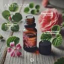 Aceite Esencial de Geranio (Pelargonium asperum), 100% Puro, ANTHIZO