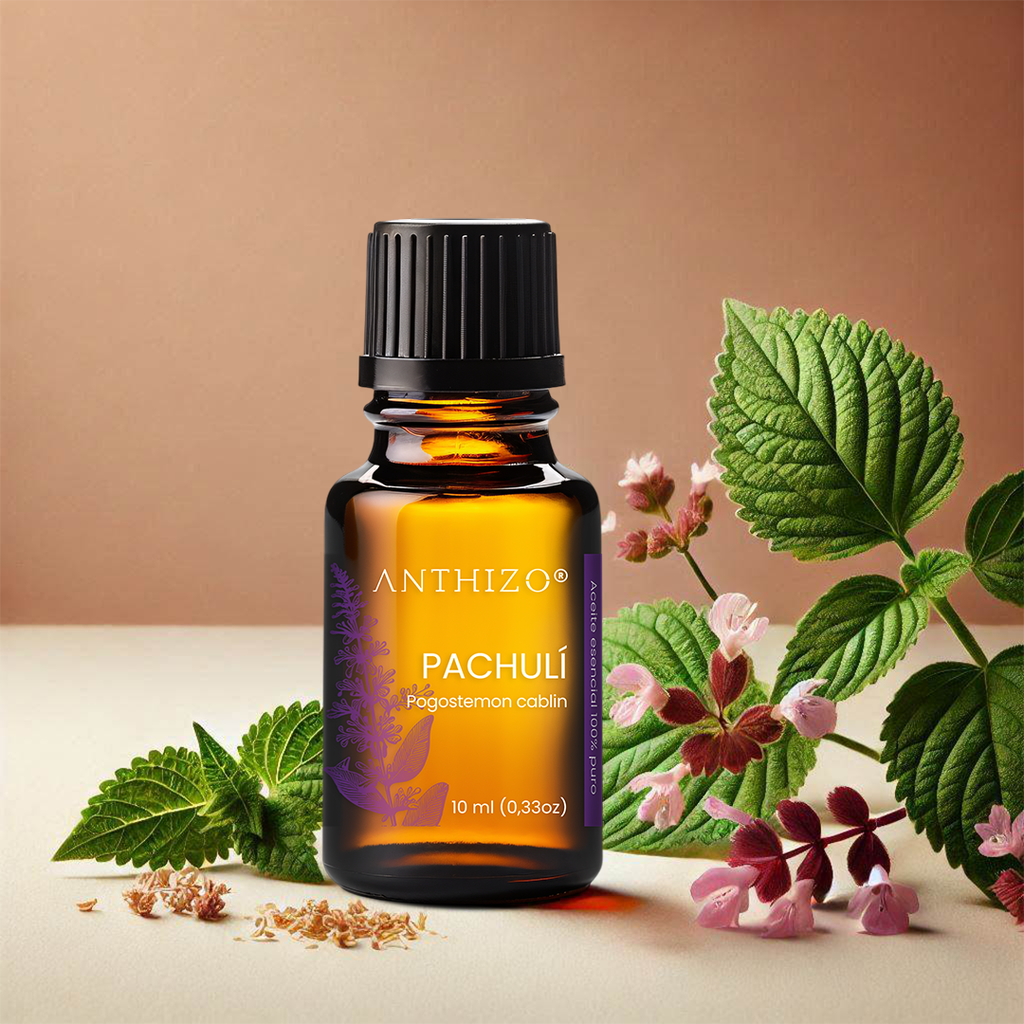 Aceite Esencial de Patchuli (Pogostemon cablin), 100% Puro, ANTHIZO